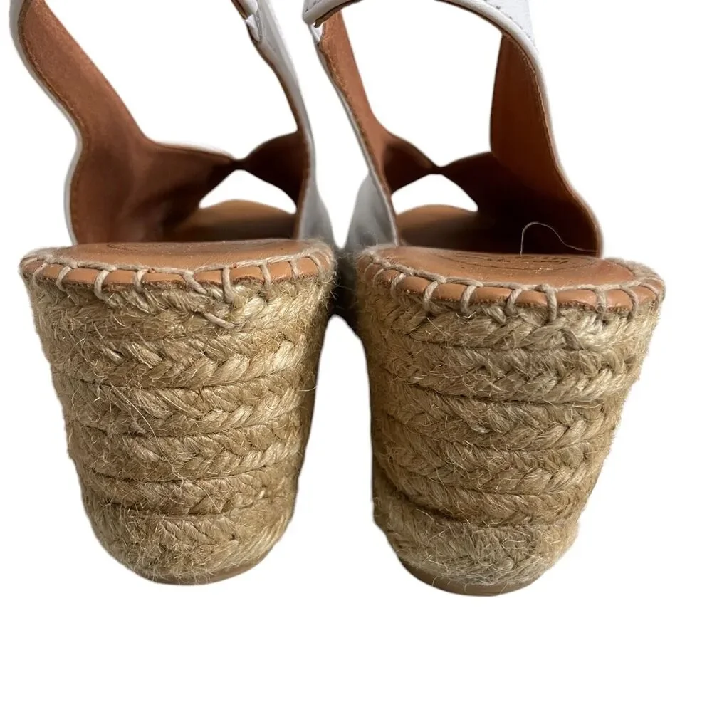 Toni Pons Original 42 (11) White Bernia-p Espadrille Wedge Leather‎ Sandal